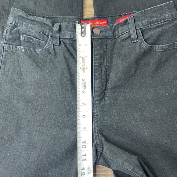 NYDJ Jeans, Tummy Tuck Jeans, Black High Rise, size 30 - Picture 6 of 11
